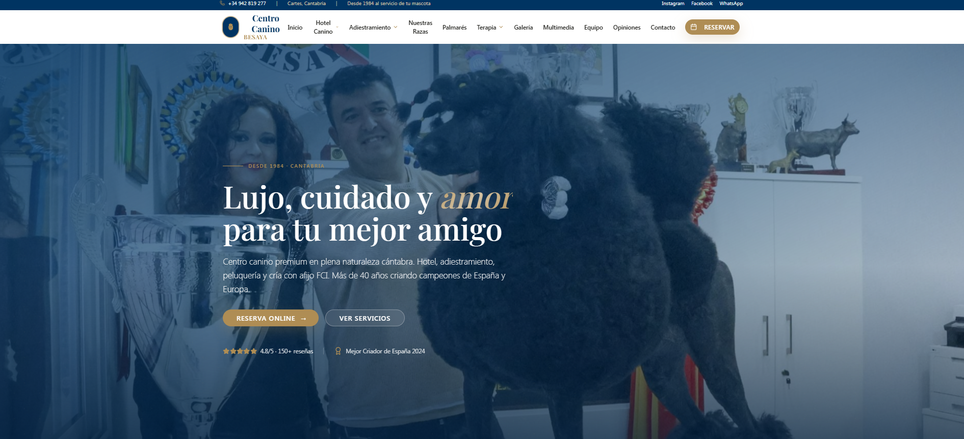 Nueva versión de la web del Centro Canino Besaya